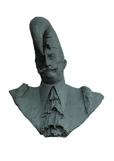 A bust sculpture.