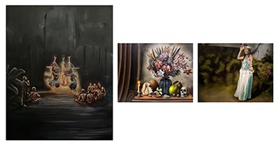 Three paintings that emphasise the resilience and enduring strength of First Nations peoples and cultures.